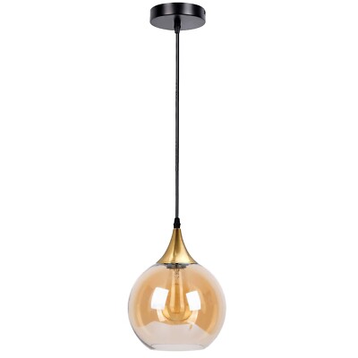 Moderne Glaskugel Pendelleuchte E27 Decken Hänge Lampe Innen Leuchte