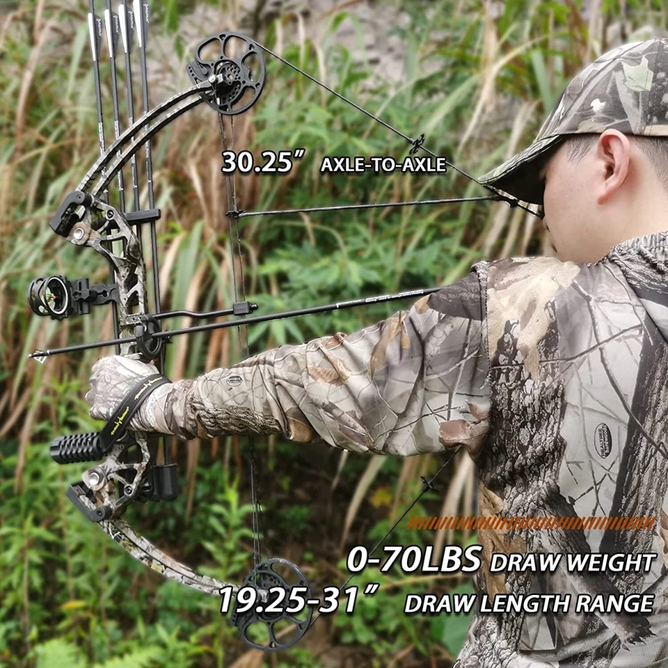 Evercatch 20-70LBS Compound Bow Archery Sports Hunting Targeting RH & LH - image 4 of 4
