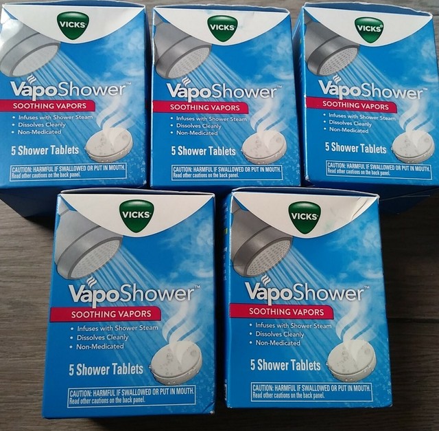 Vicks VapoShower Soothing Vapors Tablets 5 Count for sale online eBay