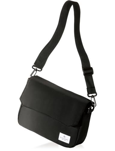 BLUE SINCERE Water Repellent Crossbody Shoulder Messenger Bag Black