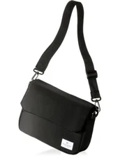 BLUE SINCERE Water Repellent Crossbody Shoulder Messenger Bag Black