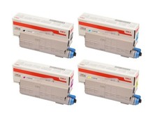 4 x Original Toner OKI C710 C711 N DN DTN / 44318608 -44318605 Cartridges Set