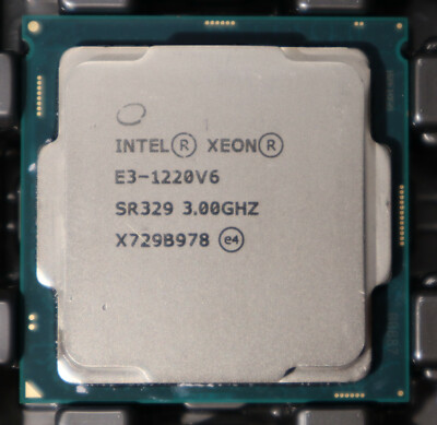 Intel Xeon E3-1220v6 E3 1220 v6 4x 3GHz SR329 CPU Sockel 1151 * Händler *