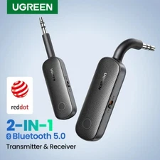 UGREEN 2-in-1 Bluetooth 5.0 Transmitter 3.5mm Wireless Adapter For TV Car Audio
