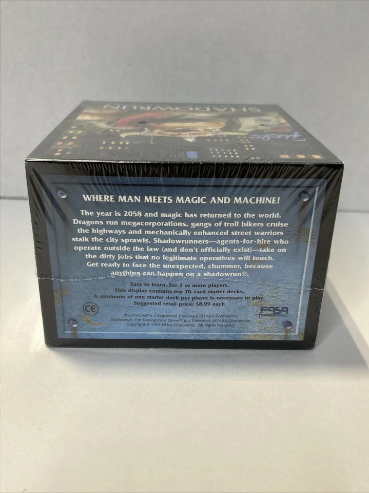 Shadowrun: Trading Card Game FASA 1997 Limited Starter Deck SEALED BOX Of 10 J2 - Image 4 of 4