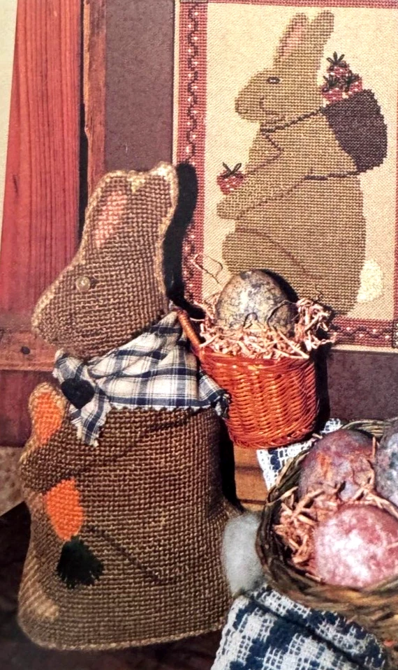 Homespun Elegance Cross Stitch Pattern Mr Hare Country Rabbit Plain Fancy PFC-2 - Image 2 of 4