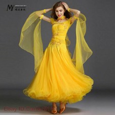 NEW Ballroom Competition Dance Dress Modern Waltz Tango Standard Dress 5855