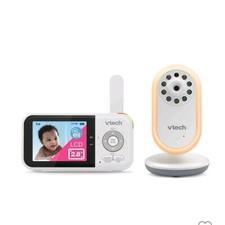 VTech - 2.8  Digital Video Baby Monitor with Night Light - White