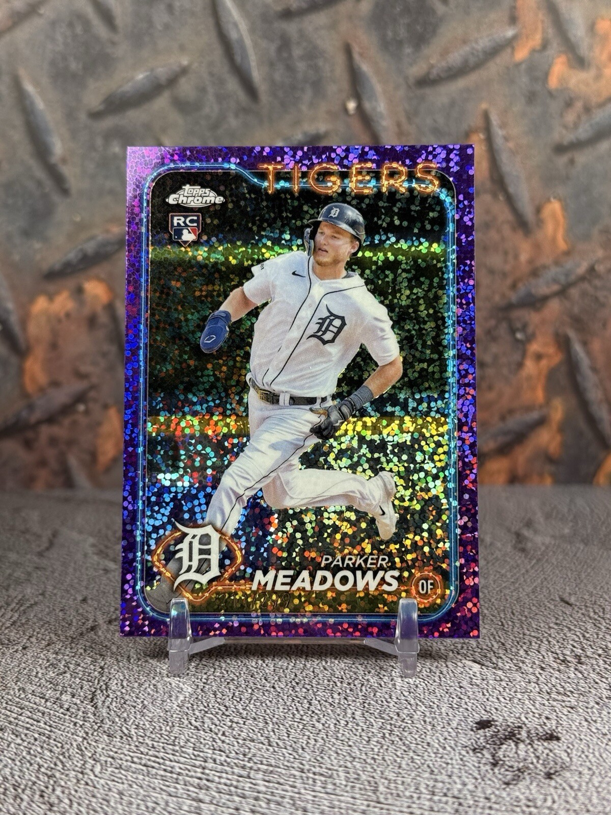 2024 Topps Chrome Parker Meadows #271 Purple Speckle Refractor /299 RC 🔥🔥🔥