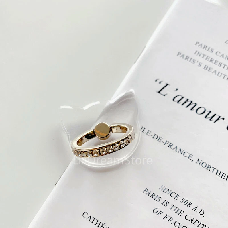 LiliDreamStore 360 Giratorio Cristal Transparente Soporte Teléfono Anillo "Diamante" Foto 4 de 4