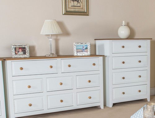 Capri 6+2 Drawer Large Chest of Drawers - Picture 8 of 9