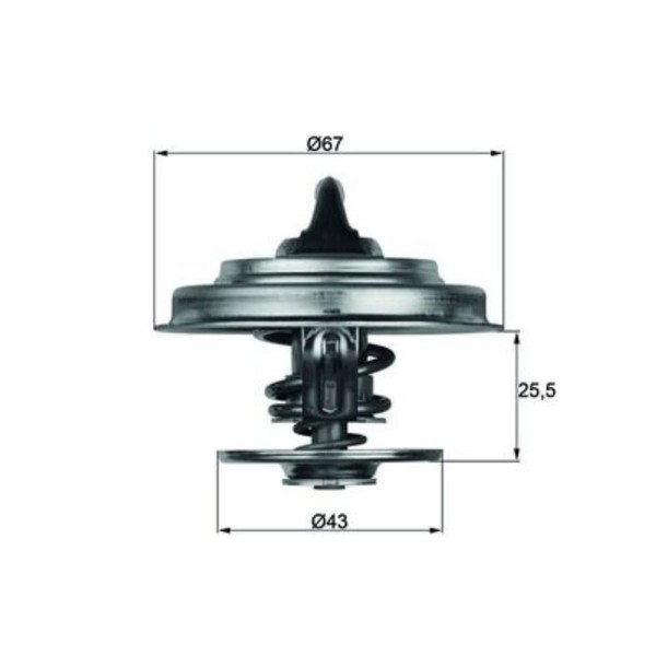 Thermostat KüHlmittel Mahle TX 18 60D FüR Mercedes-Benz T2/L T2/Ln1 Kipper Vario-image