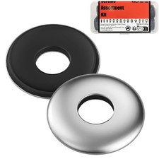 100 PCS 10x25mm 304 Stainless Steel EPDM Bonded Neoprene Rubber Washer Gasket