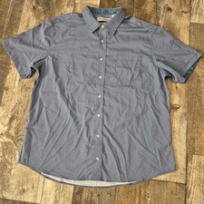 Nick Graham Everywhere Stretch Modern Fit Blue Button XL Short Sleeve