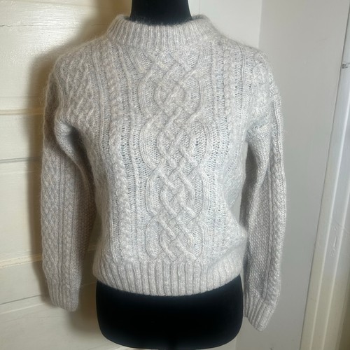 Alex Mill Damenpullover Zopfmuster Rundhalsausschnitt Pullover Fischer Herbst Akademie - Bild 1 von 8