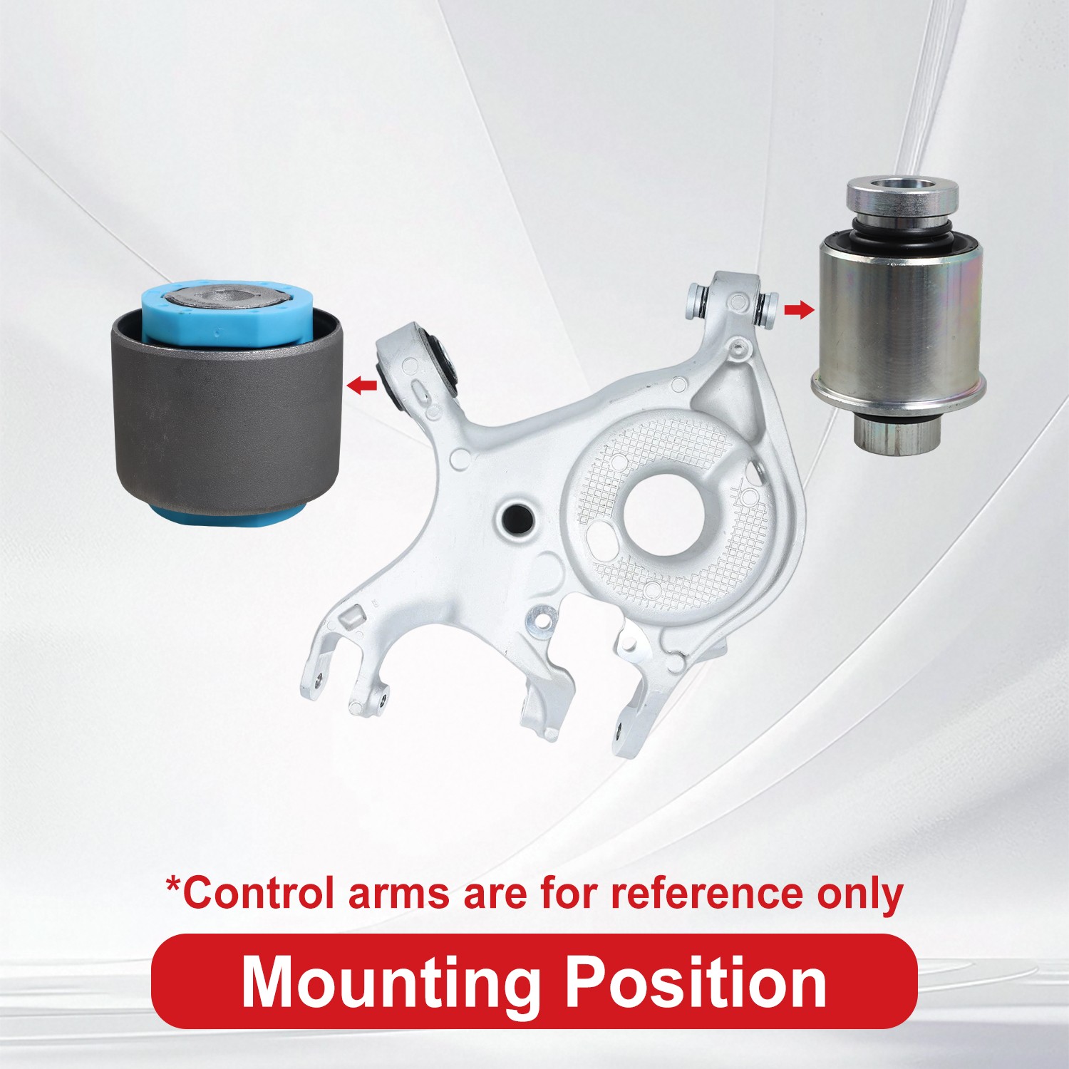 2x Rear Lower Control Arm Bushings Kit for 2013-2020 Ford Fusion Lincoln MKZ