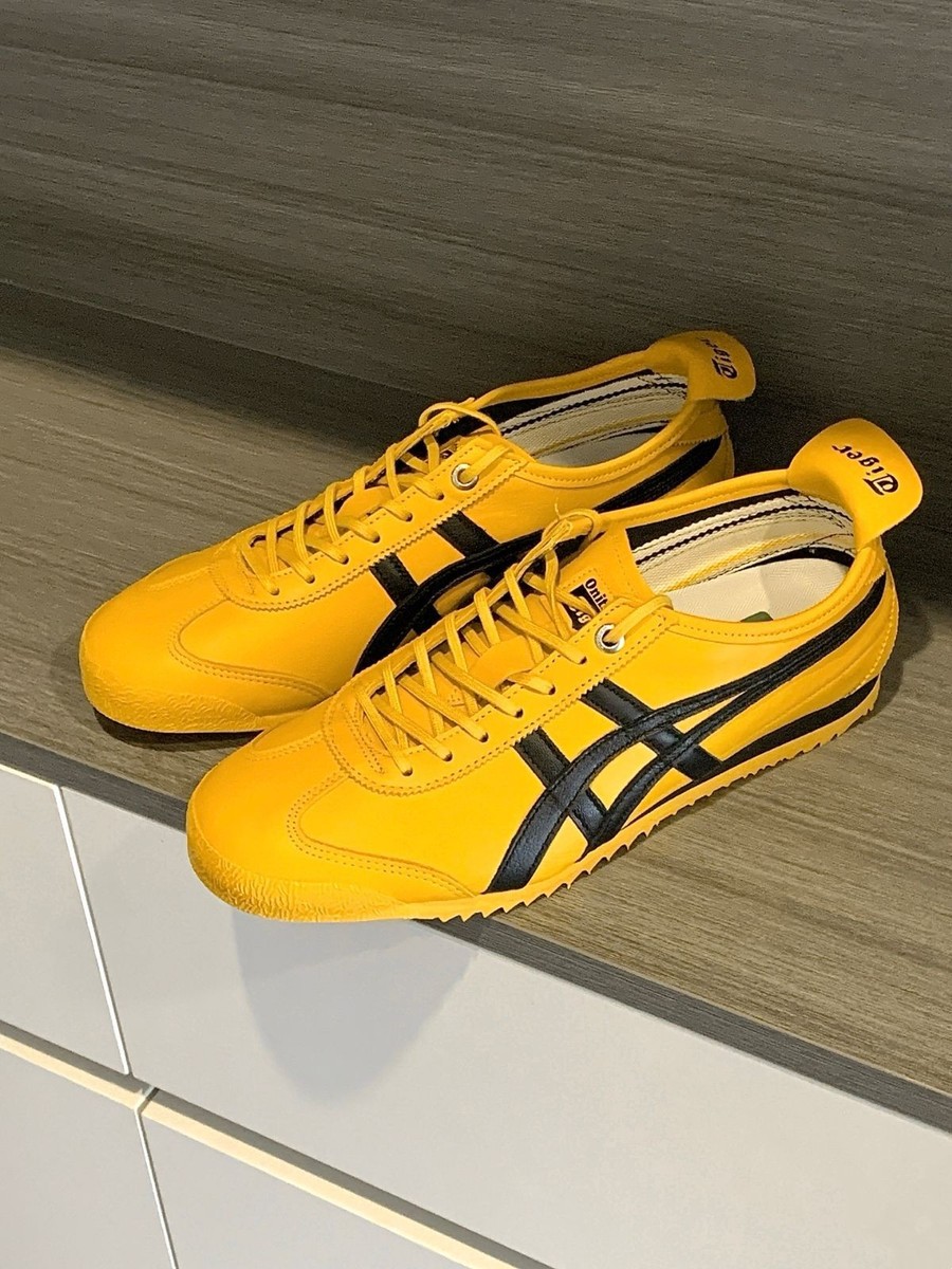 Onitsuka Tiger MEXICO 66 Yellow Black Unisex Shoes Us 7.5
