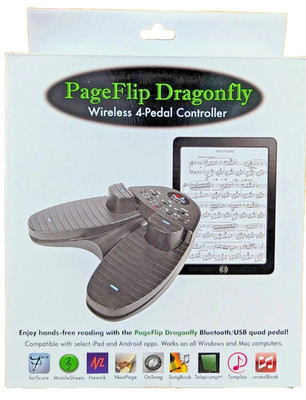 PageFlip Dragonfly 4-Pedal Bluetooth/USB Controller