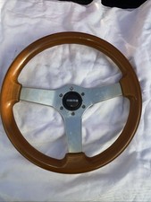 Momo 360mm Wood Steering Wheel Vintage Jdm Classic Kba 70145 Porsche 944