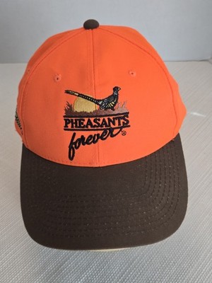 Pheasants Forever Cabela's Embroidered Cap Orange plus Browning cap light.