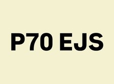 P70 EJS Private Number Plate – EJS Initials – DVLA Transfer
