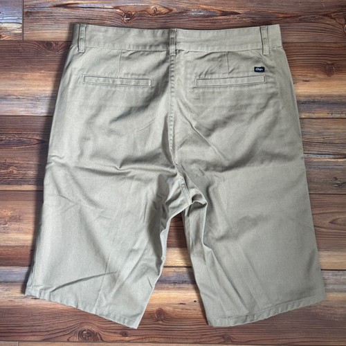 Pantaloncini uomo kaki chino 10" cuciture interne - Obey (31W) - Billabong (32W) usati in ottime condizioni - Foto 14 di 27