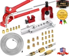 26Pack 3/16 Inch Brake Line Kit Include 25 FT Zinc-Plated Brake Lines with Fitti