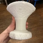 Vintage McKee White Milk Glass Concord Punch Bowl Pedestal Stand