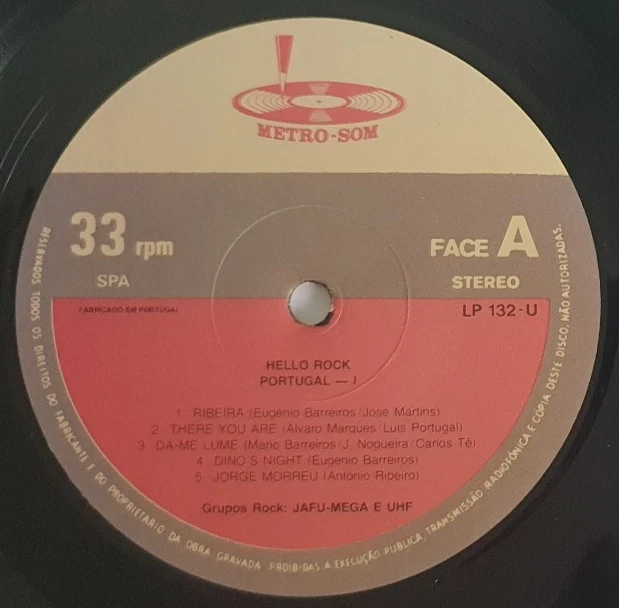 Hello Rock Portugal - 1 (Jafu Mega, Anaga Ranga) (Vinyl, 1981), sehr gut (VG+++) - Bild 3 von 4