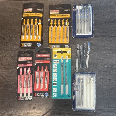 Jigsaw Blade Lot Bosch Craftsman Wolfcraft Metal Wood Mixed 8 Packs
