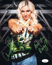 Charlotte Flair (8x10 metallic) FULL SIGNATURE jsa photo signed inscribed autogr