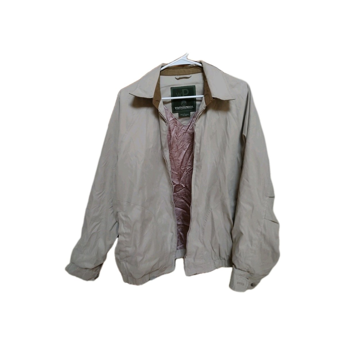 クイーン Vintage Weatherproof Garment Company Cream Tan Full Zip