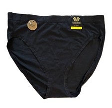 Wacoal Women  s Hi-Cut Brief Pantie M Black Solid Cotton Spandex 879362