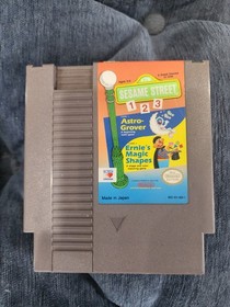 Sesame Street Set Of Three Original Nintendo NES Video Game Only