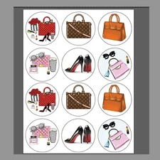 Fashion Handbag Shoes Sticker Sheets Handmade Envelope Gift Scrapbook Stickers