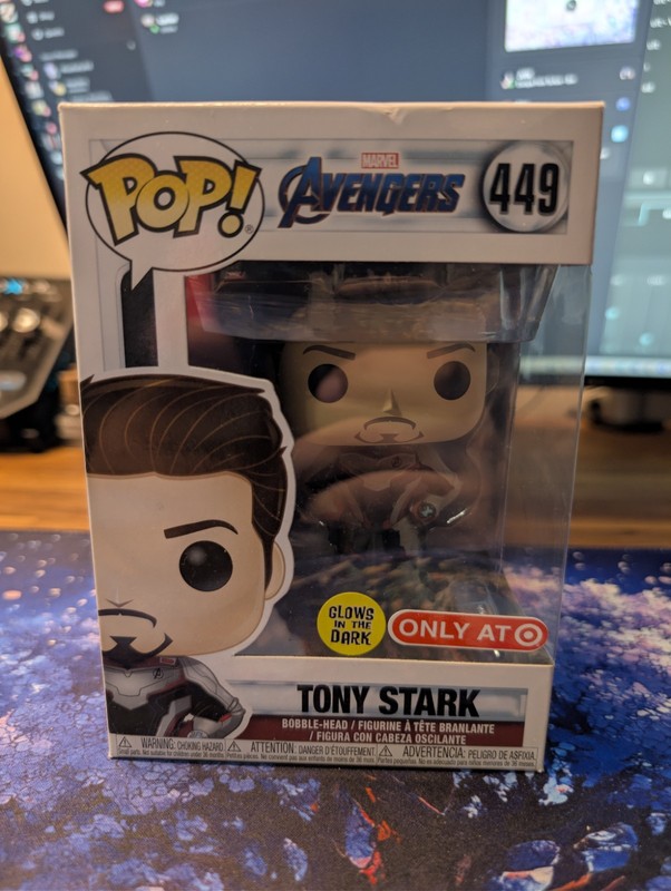 Funko POP! Marvel Avengers Endgame 449 — GITD Tony Stark (Target Exclusive)