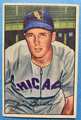 1952 Bowman - Jim Busby #68 Chicago White Sox Baseball Card No Creases