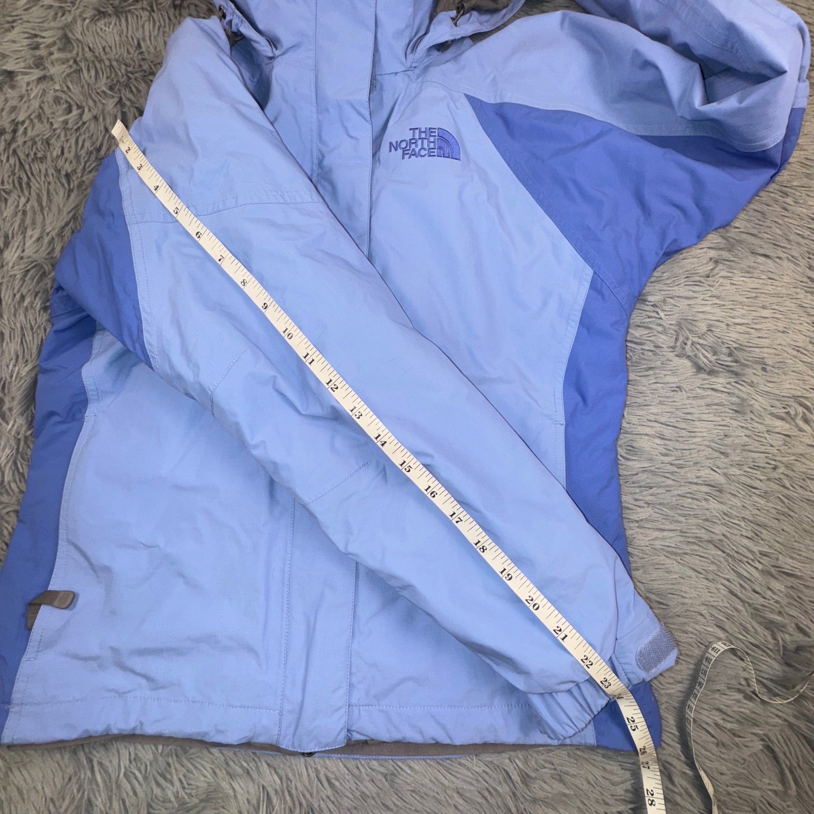 The North Face Trinity Triclimate 3 in 1 Jacket Womens Small Periwinkle HyVent image 6