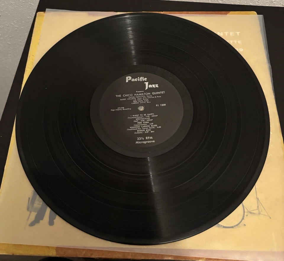 Chico Hamilton Quintet Featuring Buddy Colletta Pacific Jazz Records LP 1955 Foto 4 de 4