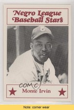 1986 Fritsch Negro League Baseball Stars Samples Monte Irvin #89 HOF READ 0q3