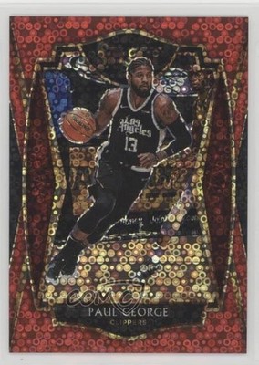 2020-21 Panini Select Premier Level Red Disco Prizm 16/49 Paul George #156 9o3