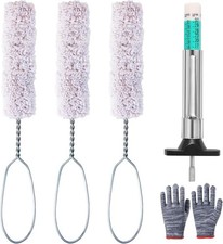 3 Pack Extra Long Tire Lube Brush Applicator Angled Tire Lube Bucket Kit-black