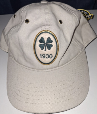 Bobby Jones Golf Hat Cap Beige/Green Solid Cotton Adjustable Embroidered Logo