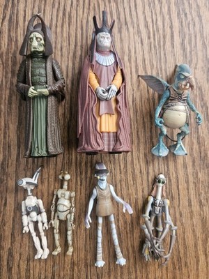 Vtg 1998-1999 Lot Of 7 Star Wars Episode I Figures - Rune, Nutella, Ody, Watto..