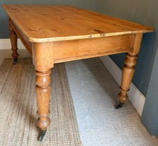 Small Vintage Pine Farmhouse Table