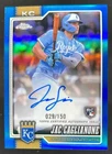 Jac Caglianone 2026 Topps Chrome Rookie Auto Blue Refractor /150
