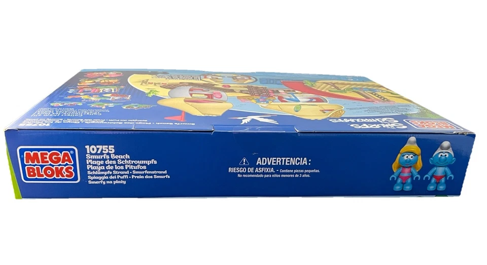Mega Bloks The Smurfs (10755) Smurf's Beach 99 Pcs New In Box - Image 3 of 4