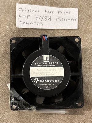 System Papst Pamotor Fan Model 8124, Original from EIP 548A Microwave Counter