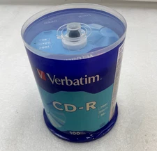 Verbatim CD-R Discs  for Audio Video Recordable Spindle Blank CDR 100PC