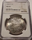 🔥1904 O MORGAN SILVER DOLLAR  NGC MS63 BU/UNC W/TONING